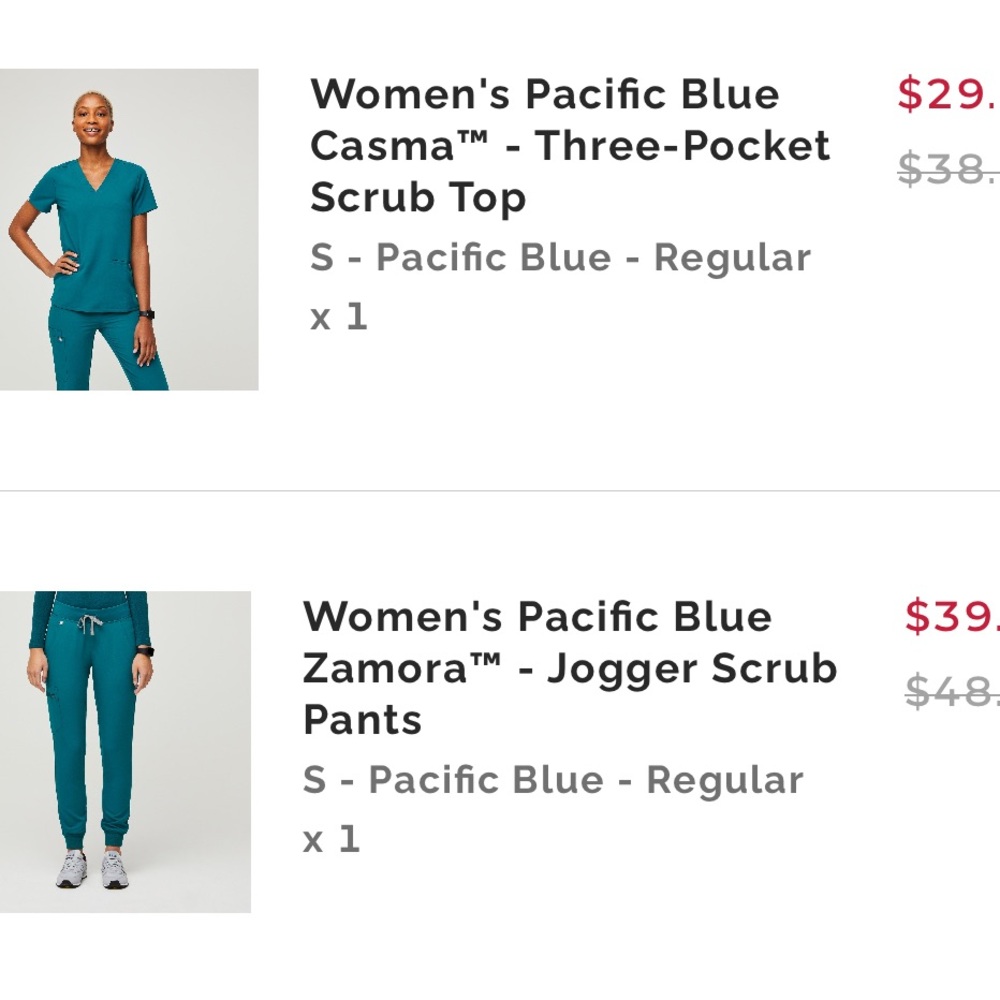 Figs Pacific Blue Zamora Jogger Pants